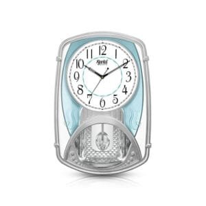 Ajanta Wall Clock – Classic Musical Pendulum Quartz Clock with Decorative Diamonds – 2027