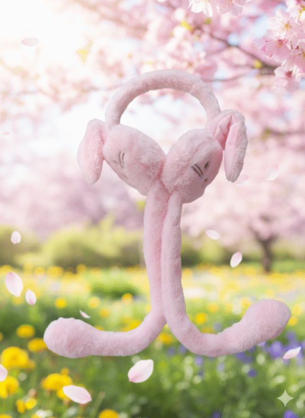 Hopping Fun: Adorable Pink Moving Bunny Ears!
