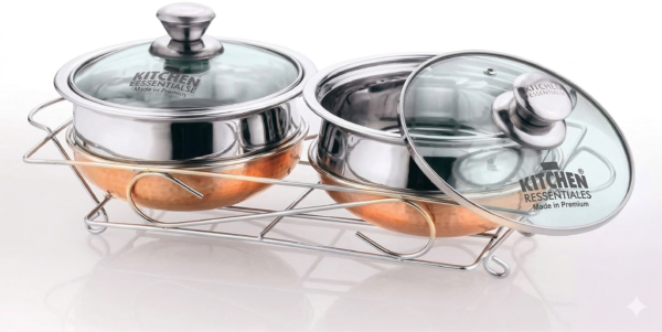 Kitchn Essentals 2 Pc Donga Set With Steel Stand